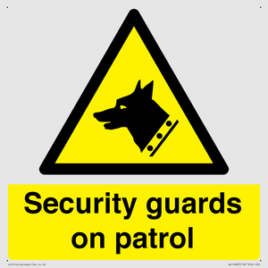 Security guards on patrol